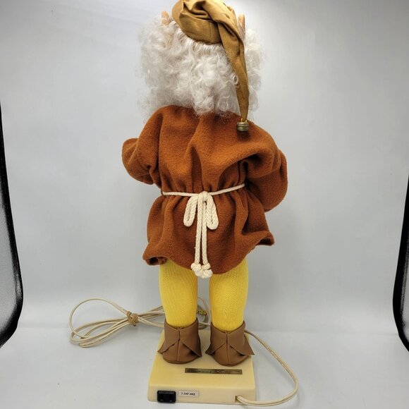 VTG 1990 Telco 21" Christmas Animated Motion-ettes Toy Maker Hammer Elf WORKS! - Picture 3 of 14
